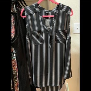 NWT Torrid striped sleeveless chiffon 2